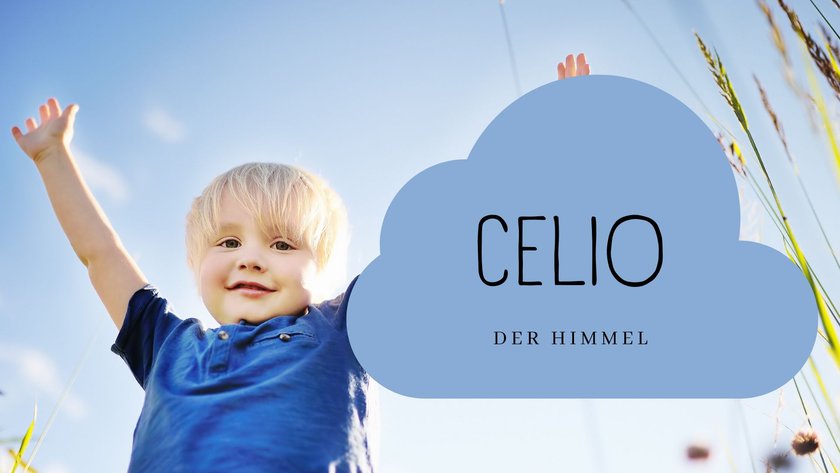 #5 Vornamen, die „Himmel" bedeuten: Celio