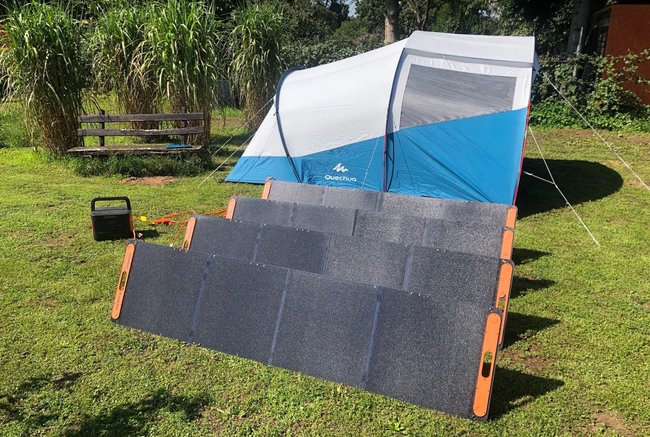 Jackery Explorer 100 Pro  - Zelt und 200 W Solarpanels