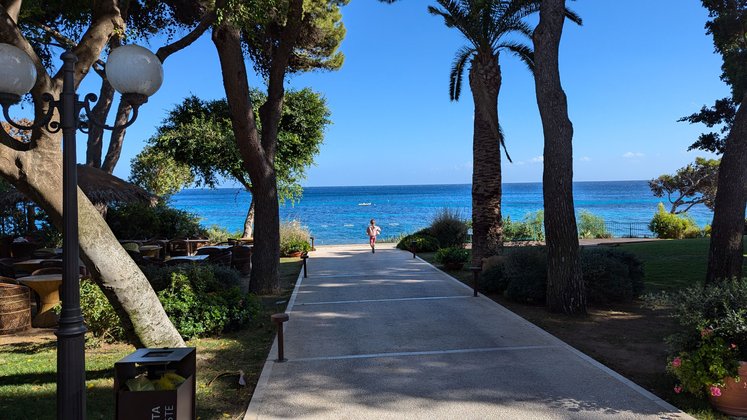 Blick aufs Meer im Forte Village