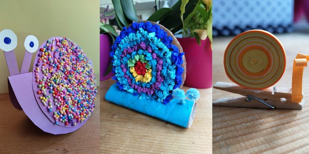 Schnecken-DIYs: 7 kinderleichte Bastelideen mit Material, das ihr garantiert zu Hause habt
