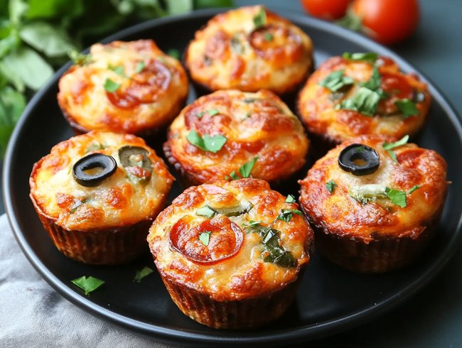 Fingerfood für Silvester: Pizzamuffins sind der Lieblings unserer Kinder.