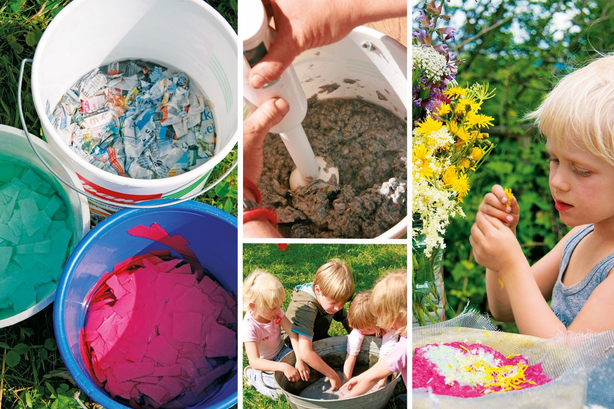 Papierschöpfen mit Kindern: Tolle DIY-Ideen für Kinder
