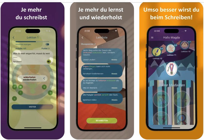 Lern-Apps: Richtig Schreiben-App