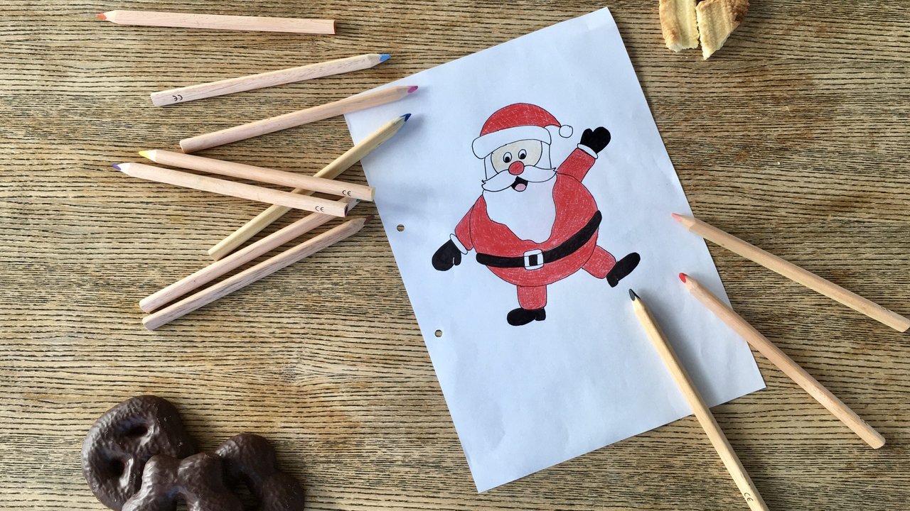 Weihnachtsmann zeichnen