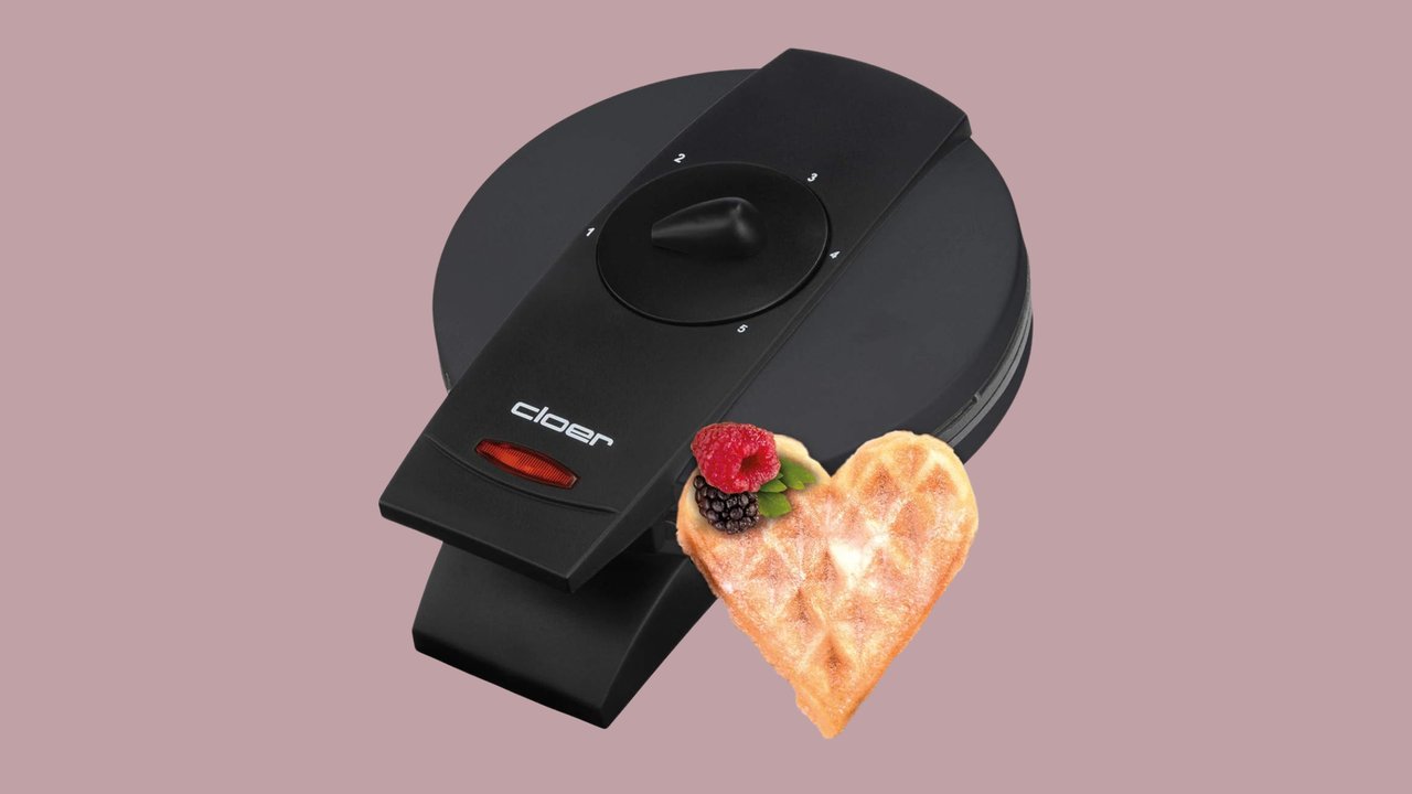 Amazon-Deal - Cloer 1620 Waffeleisen für klassische Herzwaffeln