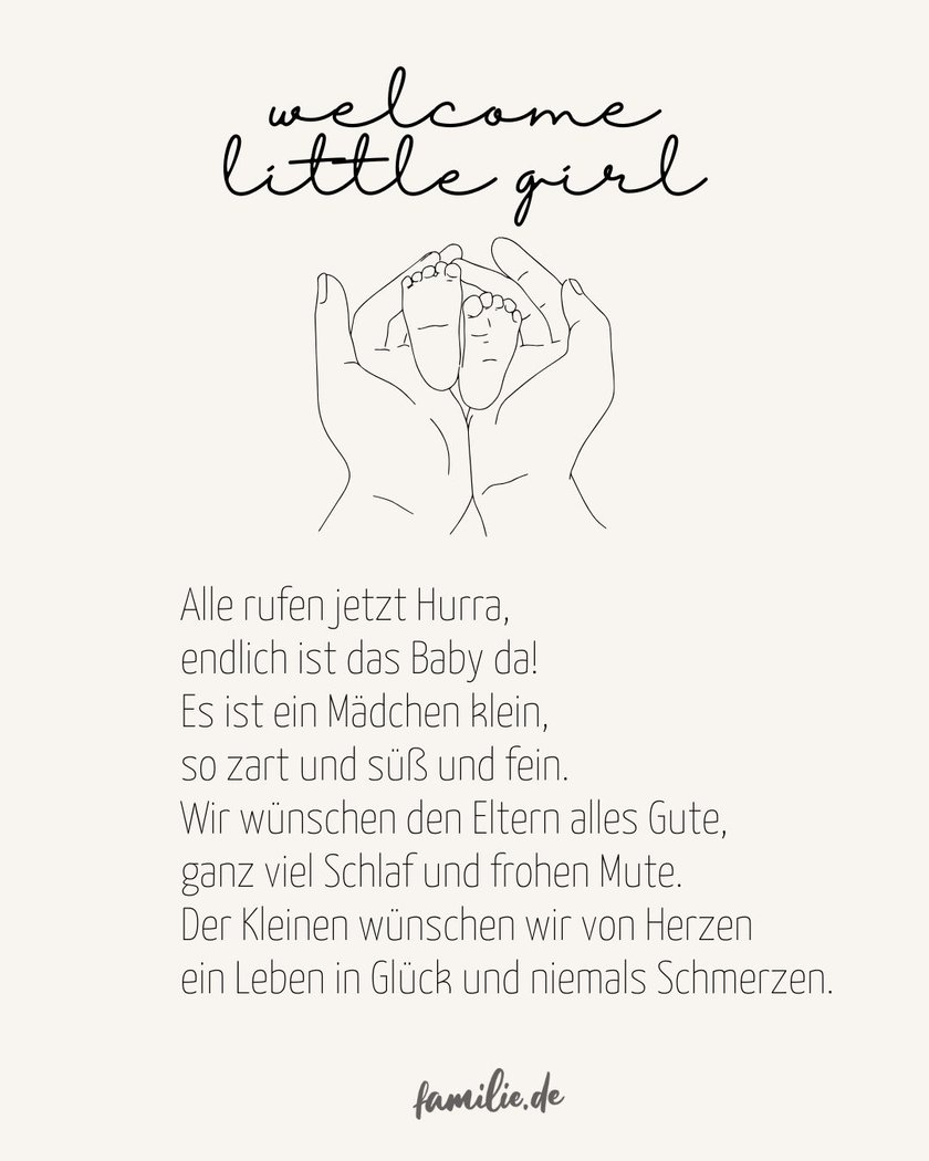 Gedichte zur Geburt eines Mädchens