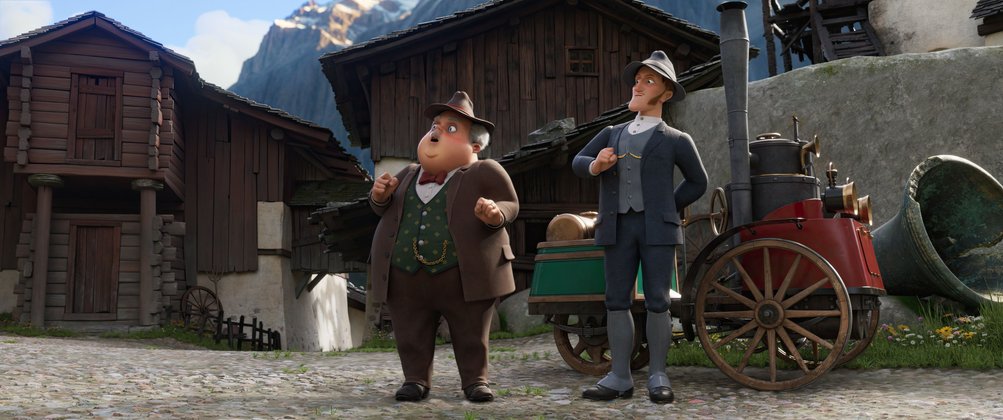 Heidi - Die Legende vom Luchs: Der Bürgermeister stellt den Geschäftsmann Schnaittinger vor und schon ist es aus mit der Idylle auf der Alm.