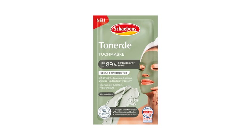 Tonerde Tuchmaske