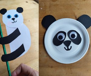 Pandas basteln mit Kindern: 6 putzige DIY-Ideen