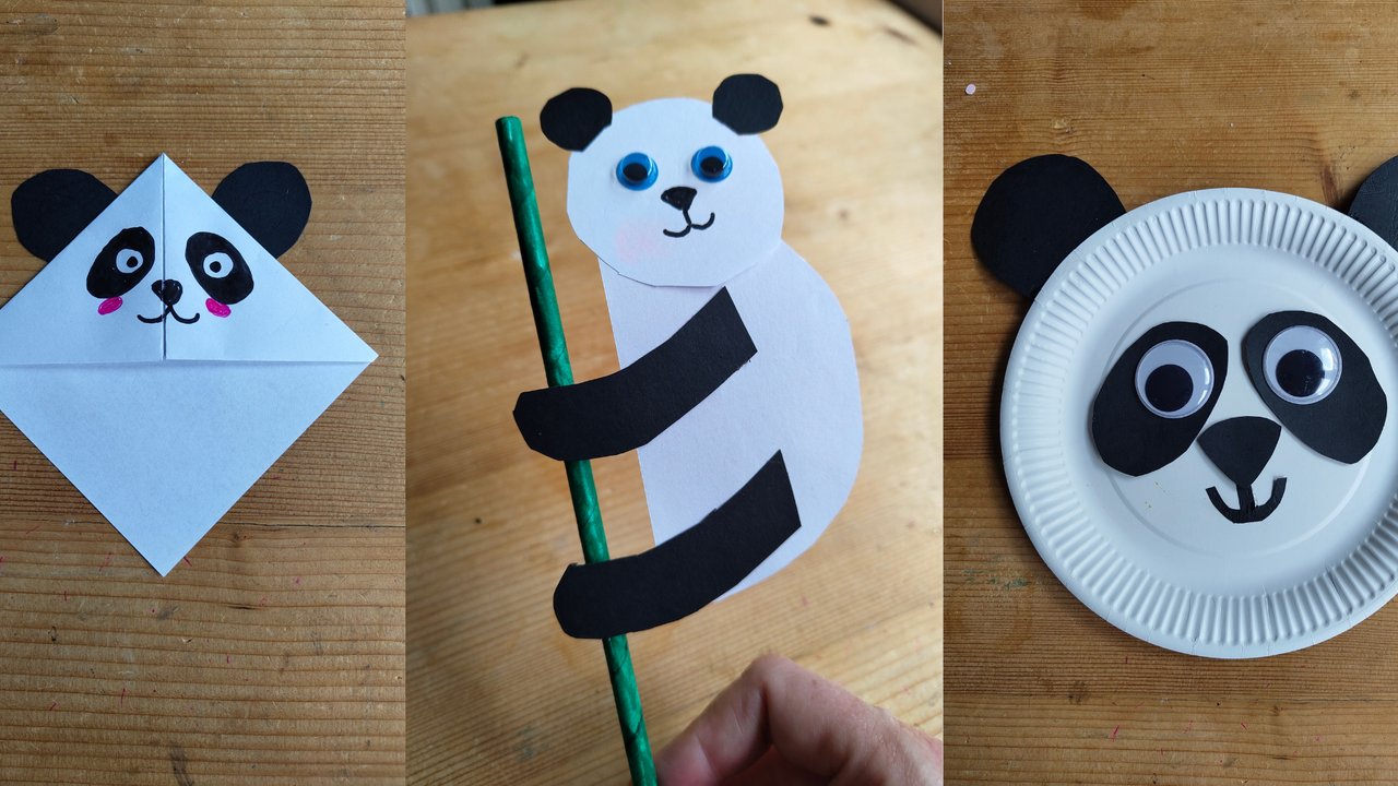 Panda basteln