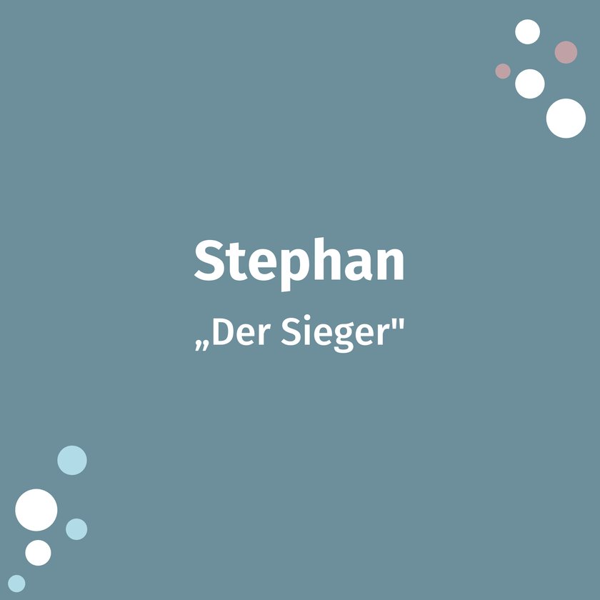 Bibel Namen Stephan