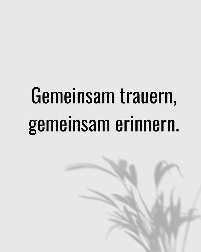 Tröstende worte zum 1. todestag