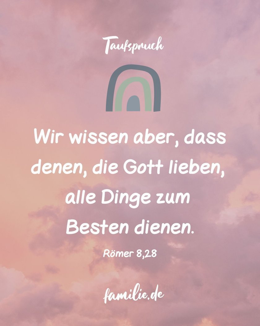 Christlicher taufspruch