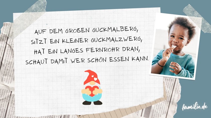 Die 20 besten Tischsprüche für Kita, Kindergarten und Daheim