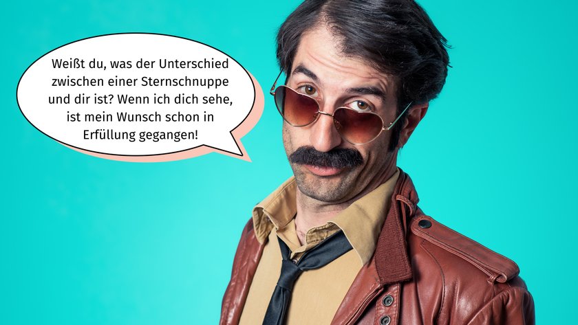 Kitschige Anmachsprüche - Meine besondere Sternschnuppe