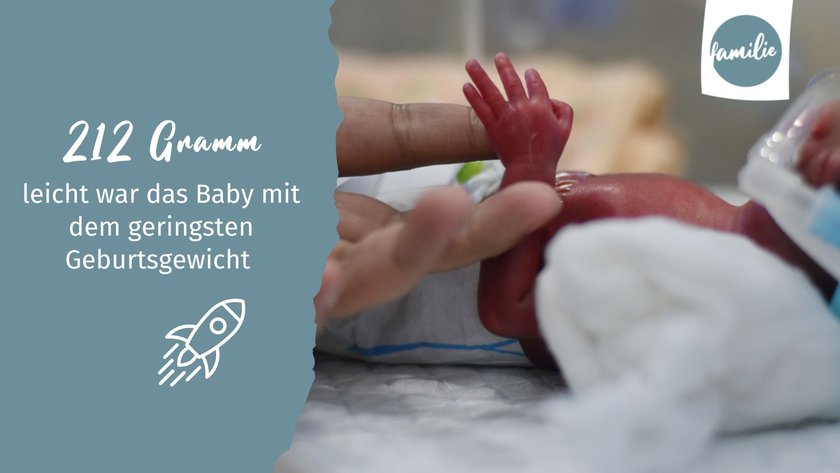 Baby-Rekorde: Leichtestes Geburtsgewicht