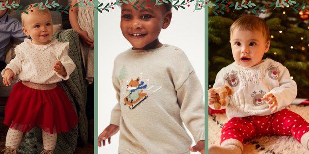 Bei Zara, H&M & Co.: Die schönsten Weihnachtsoutfits fürs Baby