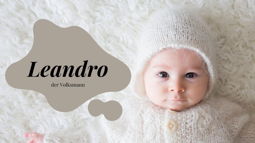 Diese 30 tollen Jungennamen enden auf O: Leandro