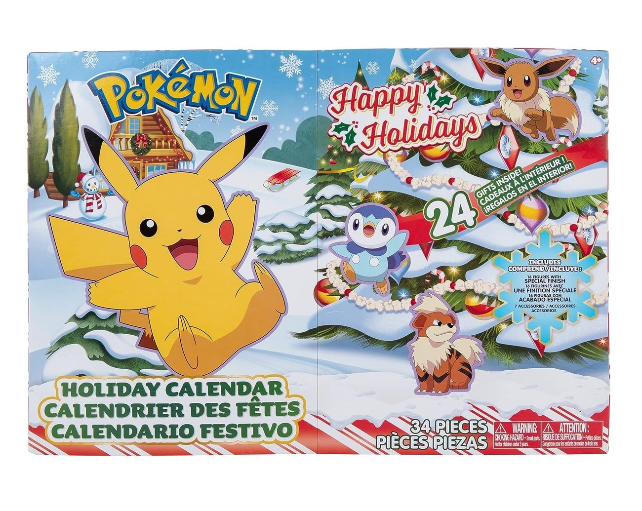 Pok Mon Adventskalender Kalender F R Pikachu Fans