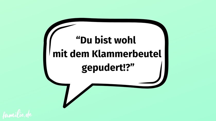 Mit dem Klammerbeutel gepudert