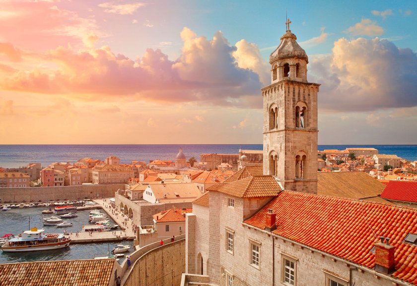 Blick aif Dubrovnik am Hafen