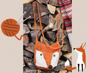 Kindertasche stricken: So strickt ihr eine niedliche Fuchs-Tasche