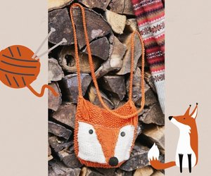 Kindertasche stricken: So strickt ihr eine niedliche Fuchs-Tasche