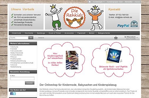 Online-Shops für Baby- und Kindermode: rehkids