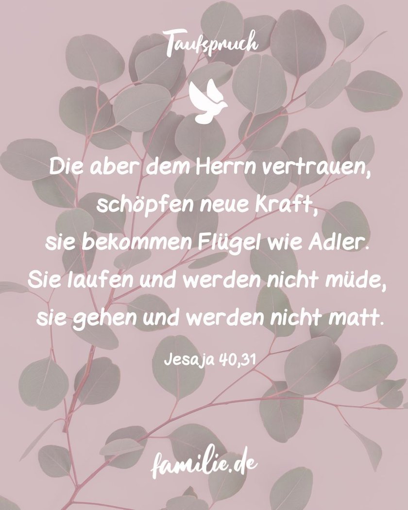 schöner taufspruch evangelisch