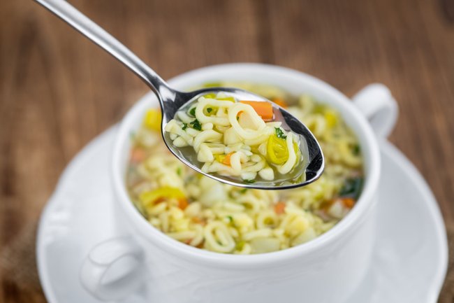 Schnelle Suppe: Buchstabensuppe- Rezept