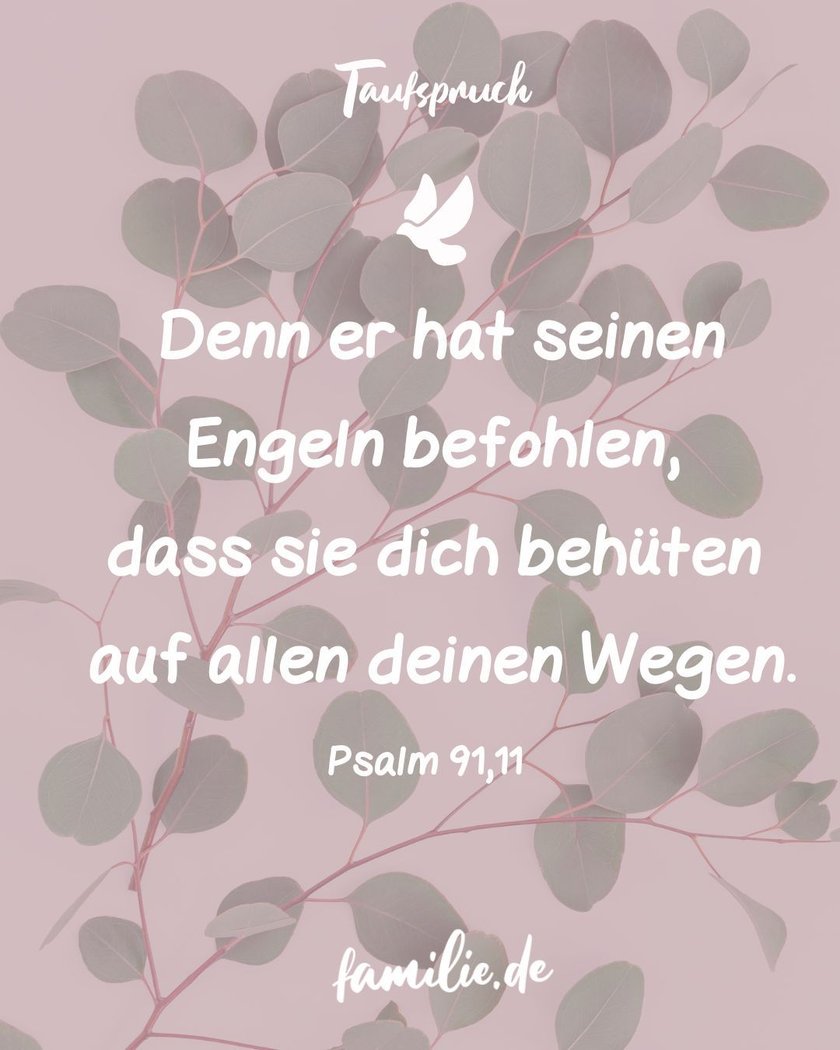 taufspruch evangelisch engel