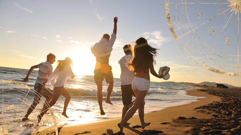 Menschen am Strand