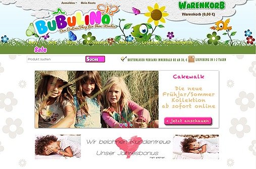 Online-Shops für Baby- und Kindermode: bubulino