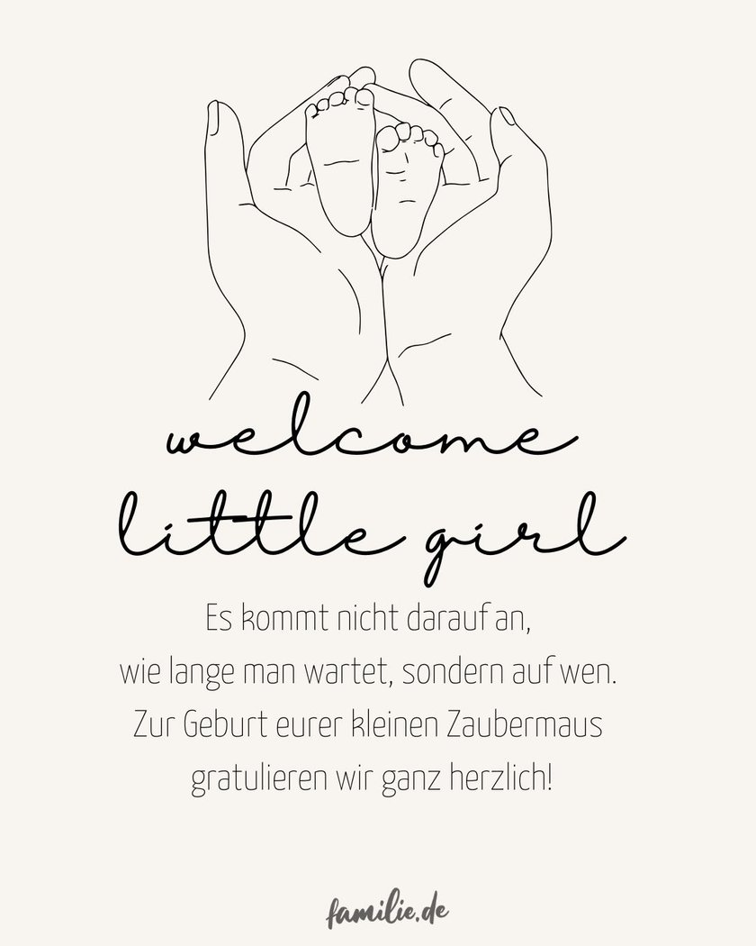 schöne glückwünsche zur geburt eines mädchens