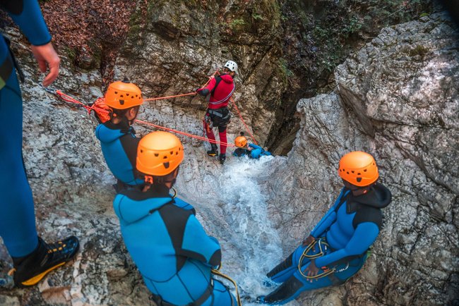 Sinnvolle Geschenke für Teenager - Canyoning