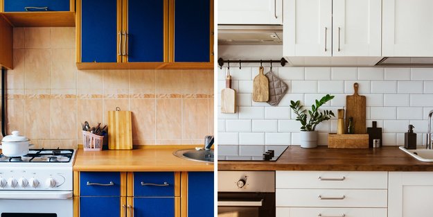 DIY-Inspiration: 14 Küchen, die ein mega Makeover bekommen haben