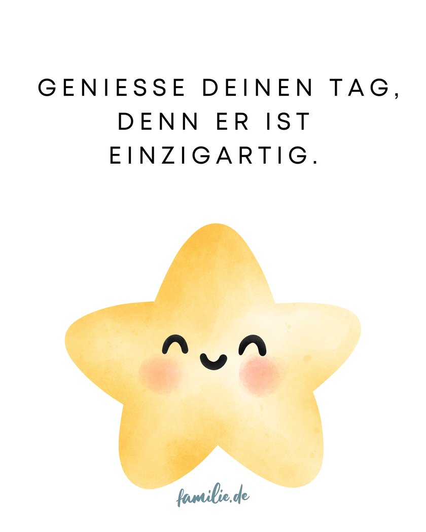 Affirmationen für starke Kinder - Genieße den Tag