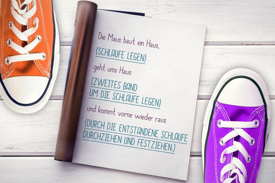 Schuhe Binden Mit Anleitung Und Vorlage Zum Download Familie De