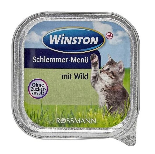 Katzenfutter-Test - Winston Schlemmer-Menü mit Wild