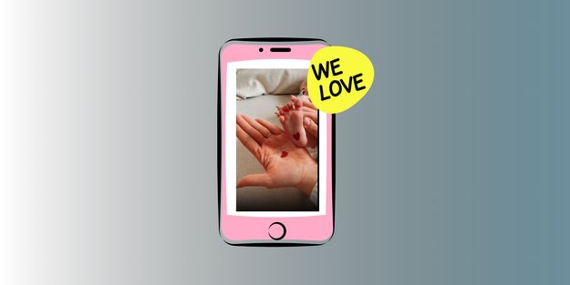Das ist die wohl süßeste Hallo Baby-Foto-Idee ever