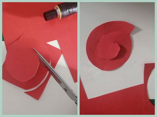 Rose basteln Step 1 Rose basteln Step 1