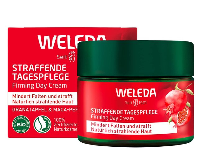 Antifaltencreme-Test – Weleda Granatapfel Straffende Tagespflege