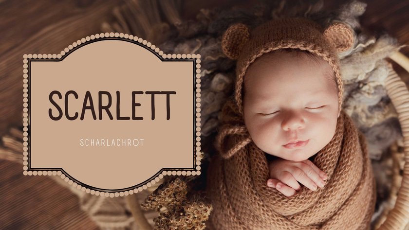 #5 Herbstliche Vornamen: Scarlett