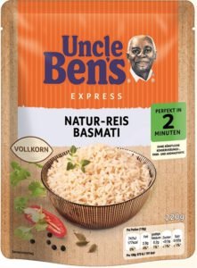 Uncle Ben's Reis Mars Foods Rückruf