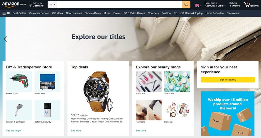 Amazon Trick: Im Ausland shoppen