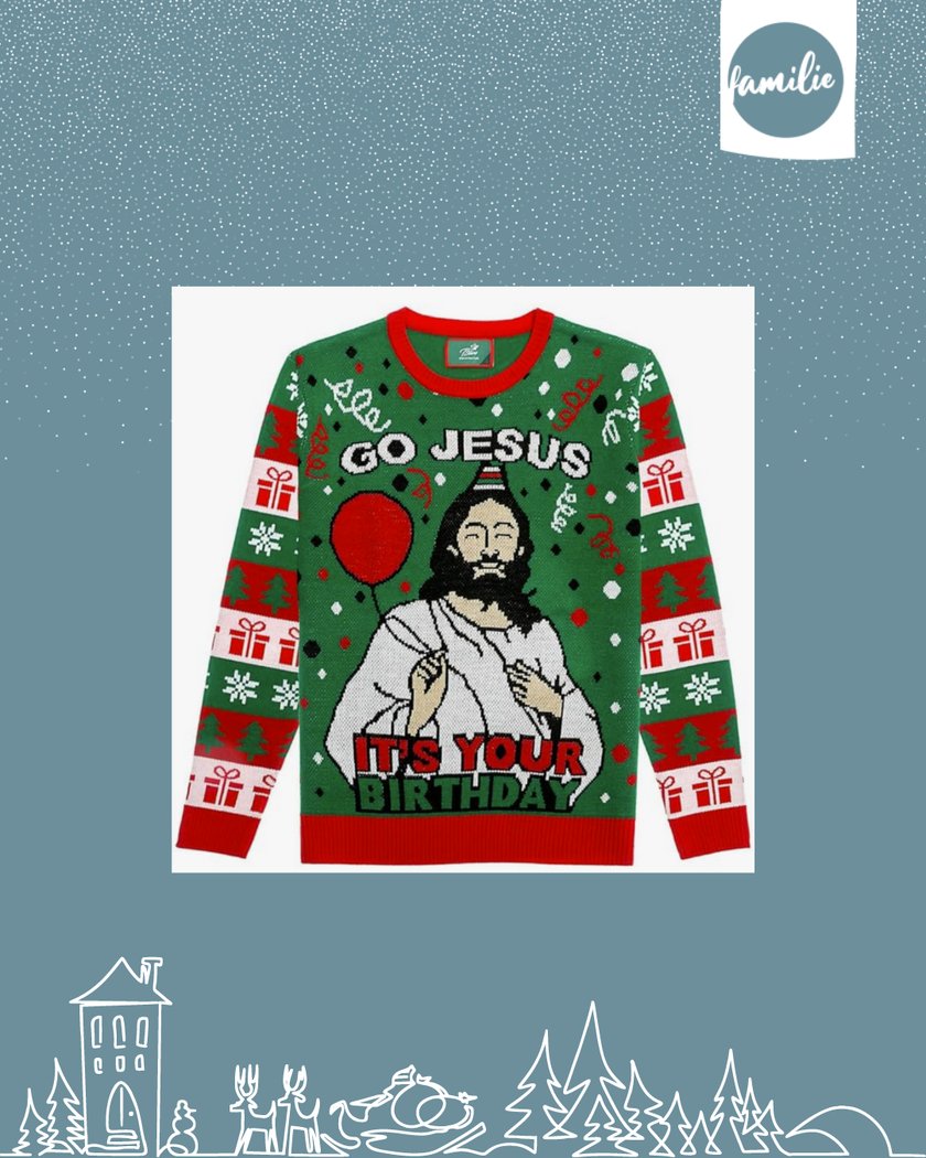 Hässliche Weihnachtspullover - Go Jesus