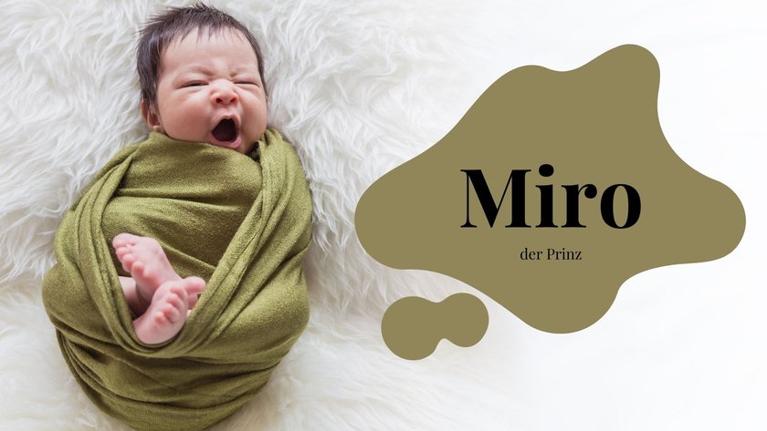Diese 30 tollen Jungennamen enden auf O: Miro