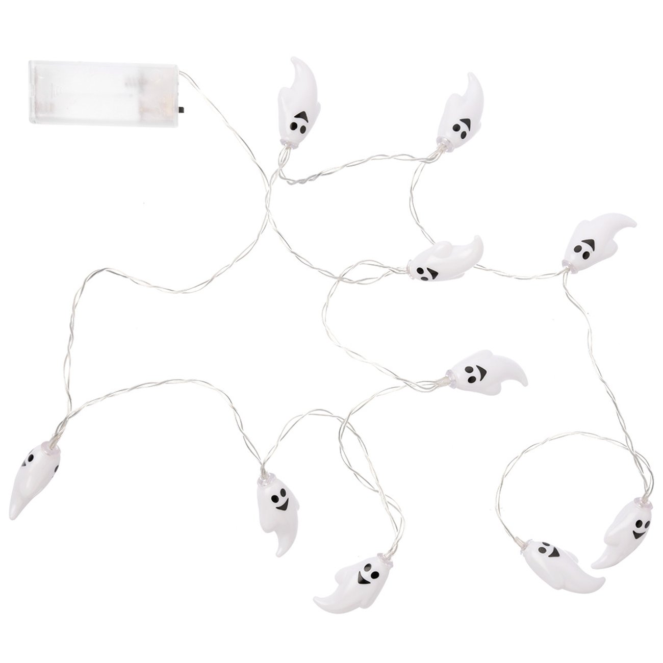 Zueyen Halloween Lichterkette Mit Zaubererhut-Motiven – 3,5 M Lang, 5 LED, Batteriebetrieben Für Party-Deko