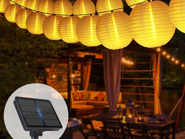 Lichterkette-Test – SonPen Lampions-Lichterkette Outdoor (solarbetrieben)