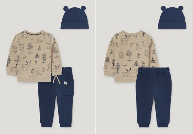 C&A Abgebot Baby Outfit 3-teilig